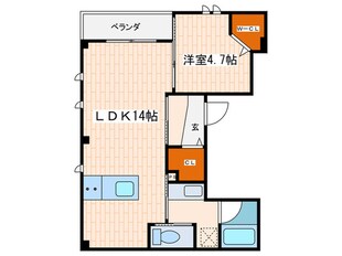 ラシーネ立石の物件間取画像